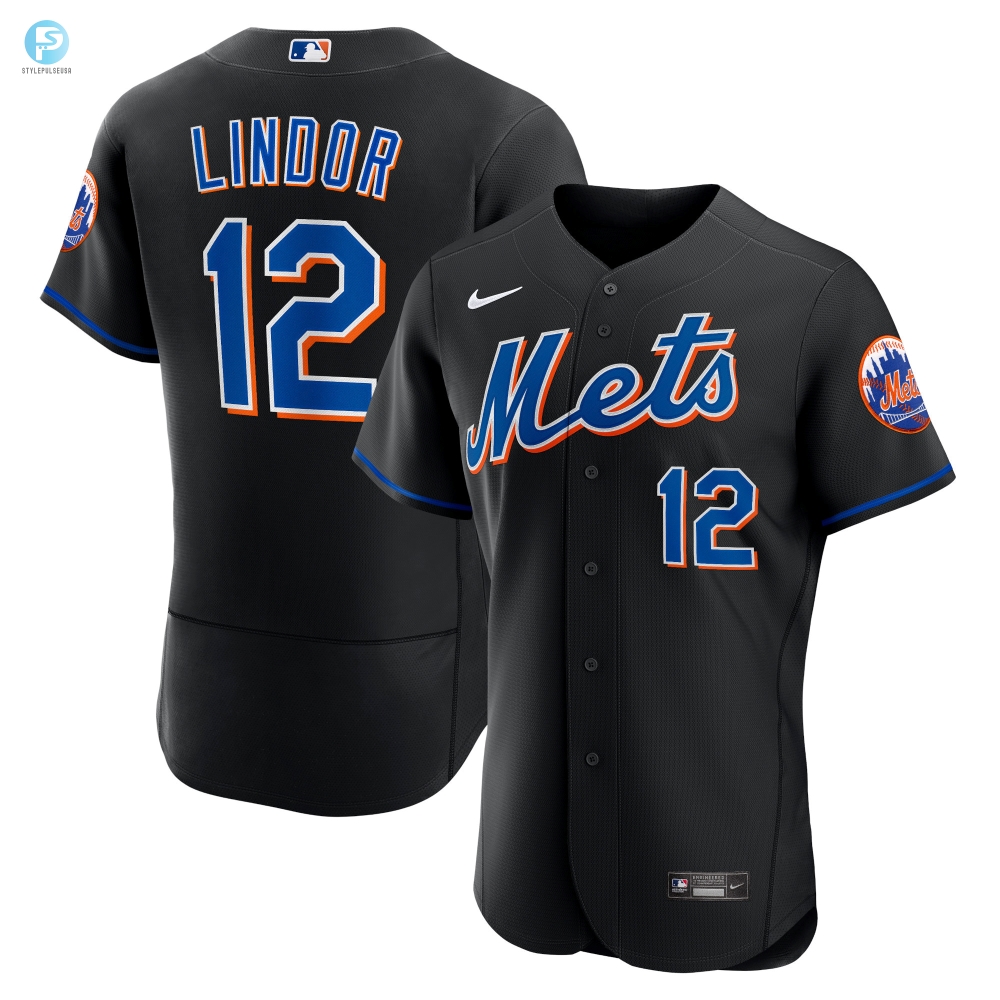 Francisco Lindor New York Mets 2022 Alternate Authentic Player Jersey  Black Mlb 