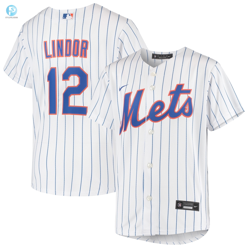 Francisco Lindor New York Mets Home Replica Player Jersey  Whiteroyal Mlb 