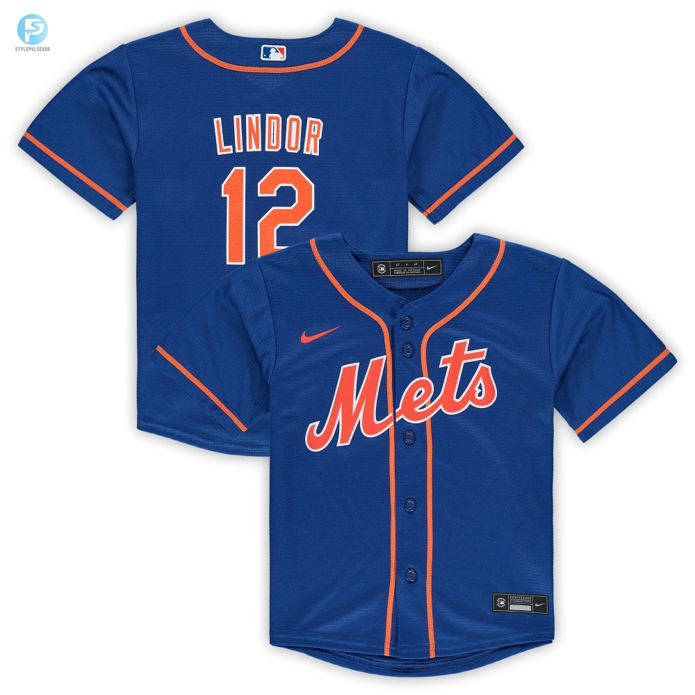 Francisco Lindor New York Mets Toddler Alternate Replica Player Jersey Royal Mlb 