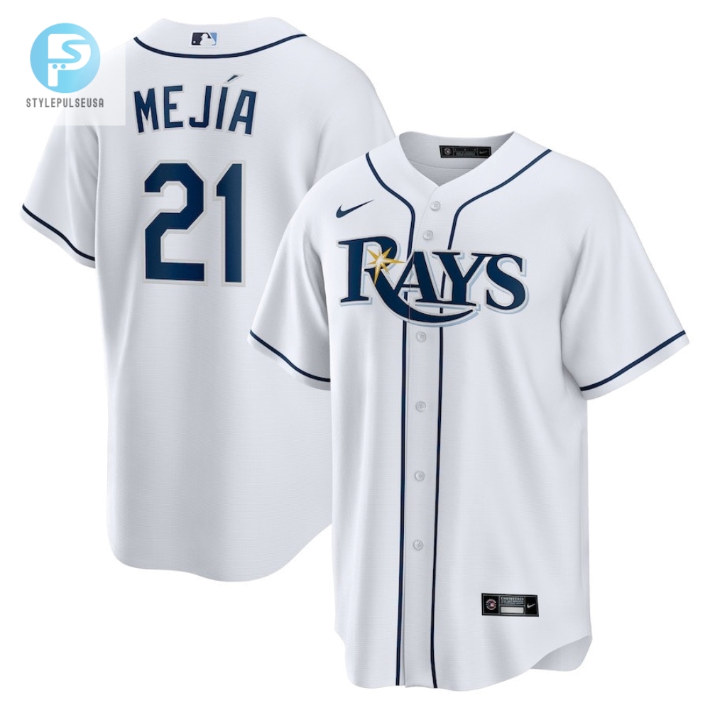 Francisco Mejia 21 Tampa Bay Rays Home Team Men Jersey  White 