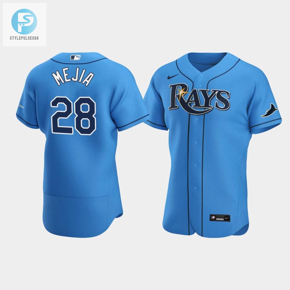 Francisco Mejia 28 Tampa Bay Rays Player Light Blue Alternate Jersey 