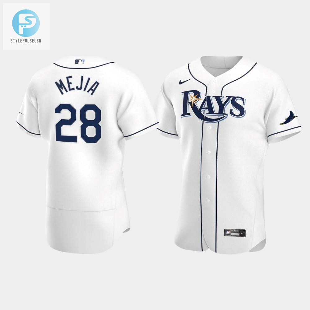 Francisco Mejia 28 Tampa Bay Rays White Home Jersey 