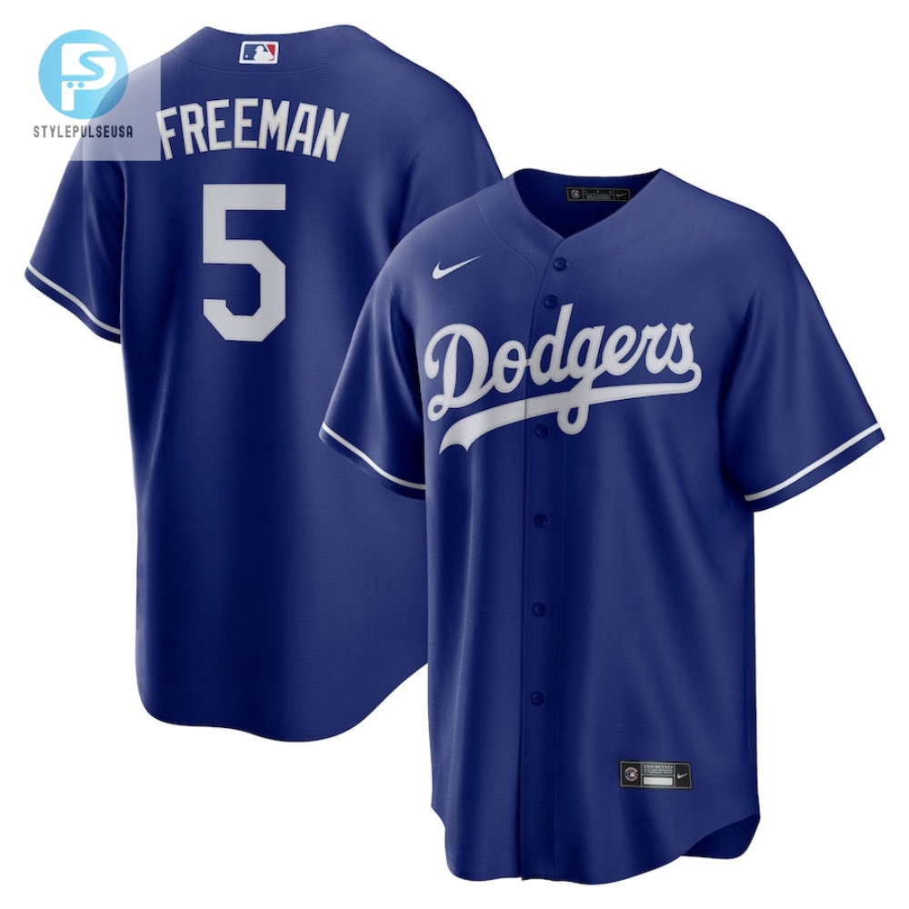 Freddie Freeman 5 Los Angeles Dodgers Alternate Men Jersey  Navy 