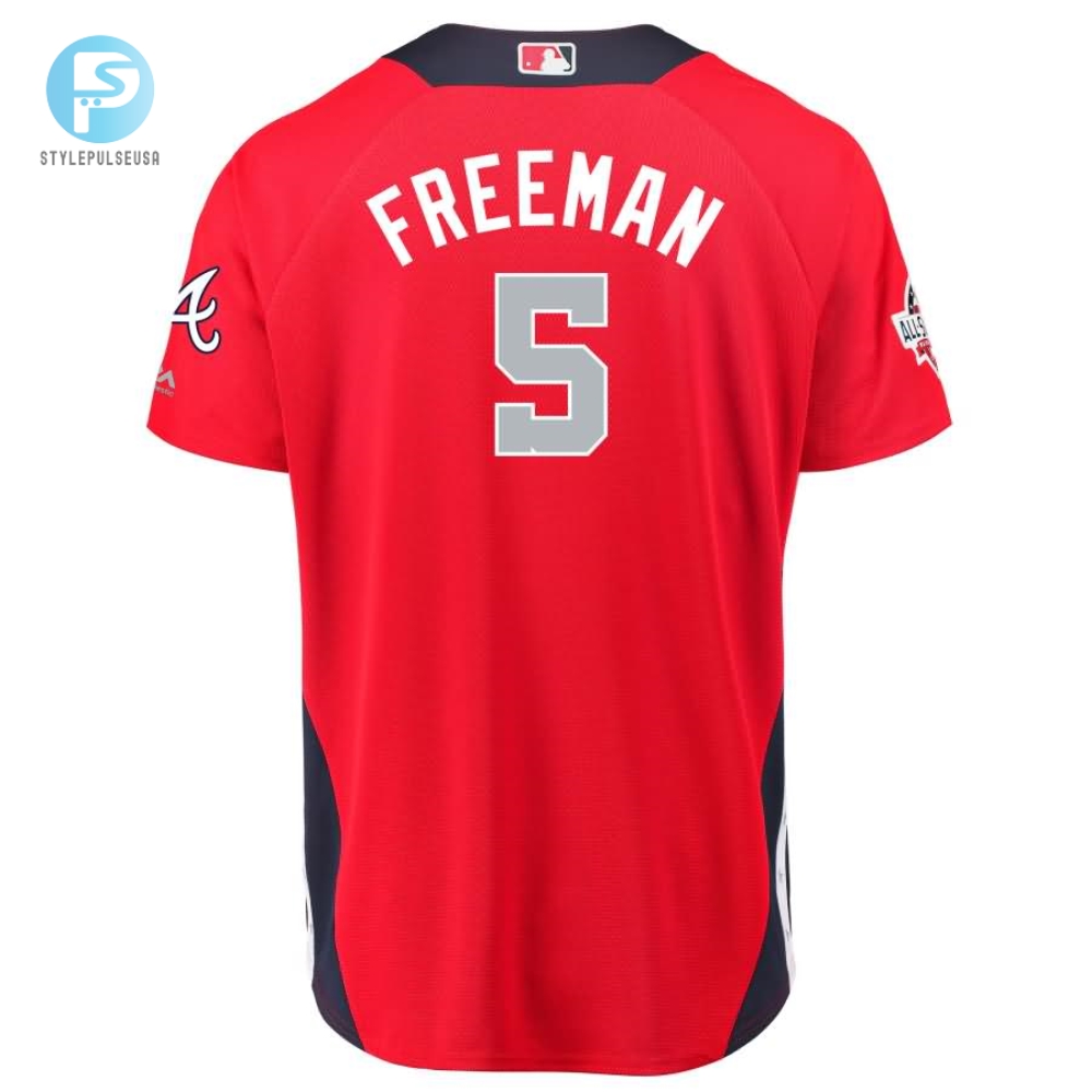 Freddie Freeman National League Majestic 2018 Mlb Allstar Game Home Run Derby Player Jersey  Red 