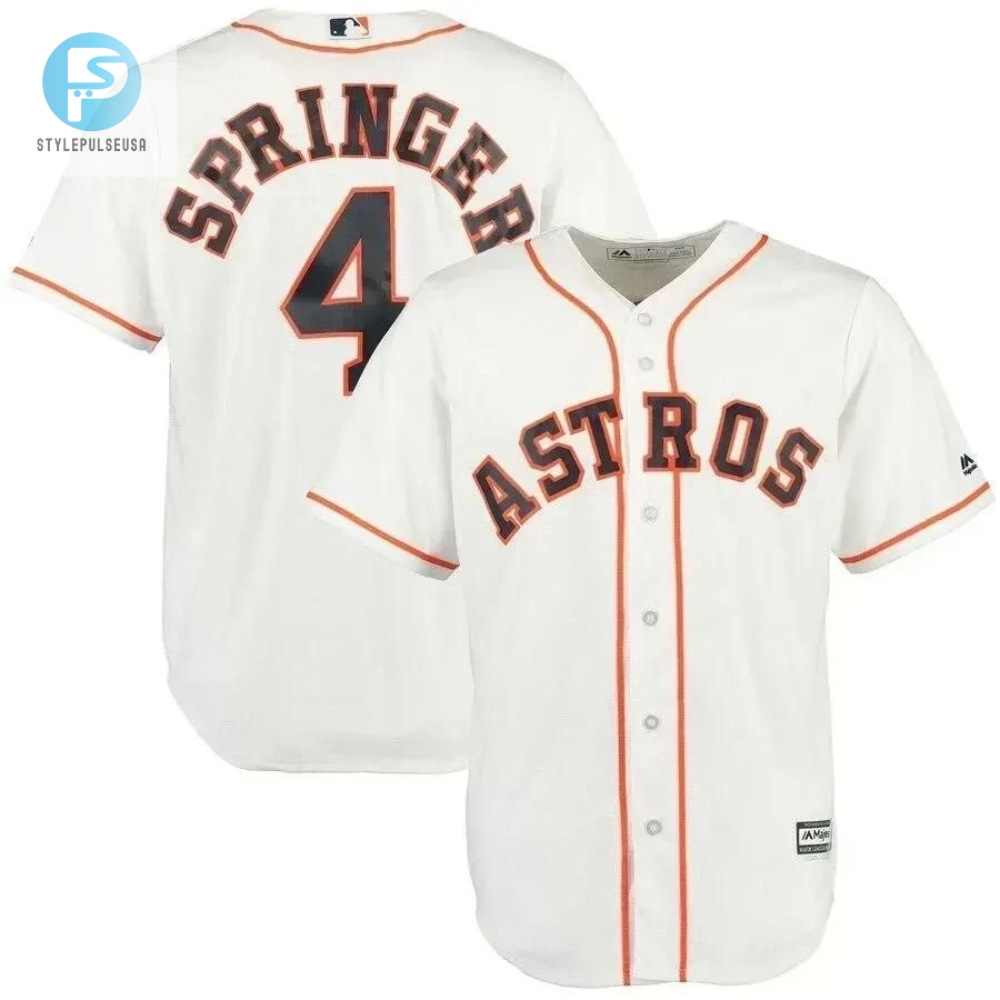 George Springer Houston Astros Official Cool Base Player Jersey  White 