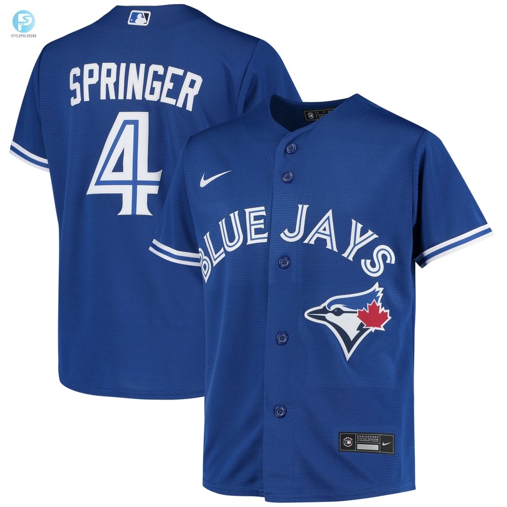 George Springer Toronto Blue Jays Alternate Replica Player Jersey  Royal Mlb 