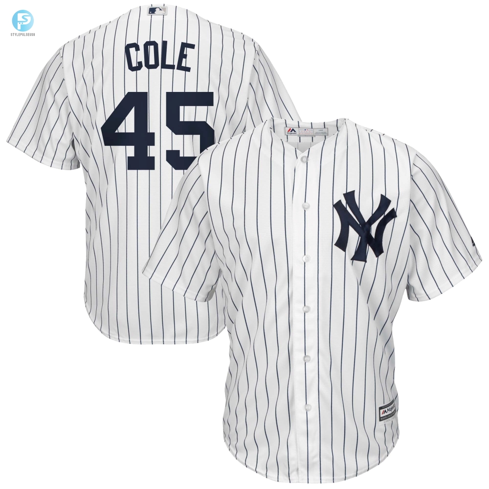 Gerrit Cole New York Yankees Big  Tall Replica Player Jersey  Whitenavy Mlb 