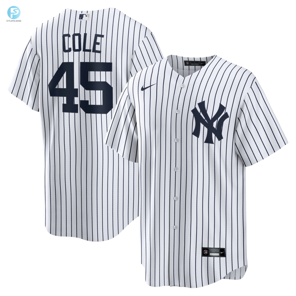 Gerrit Cole New York Yankees Home Replica Player Name Jersey White Mlb 