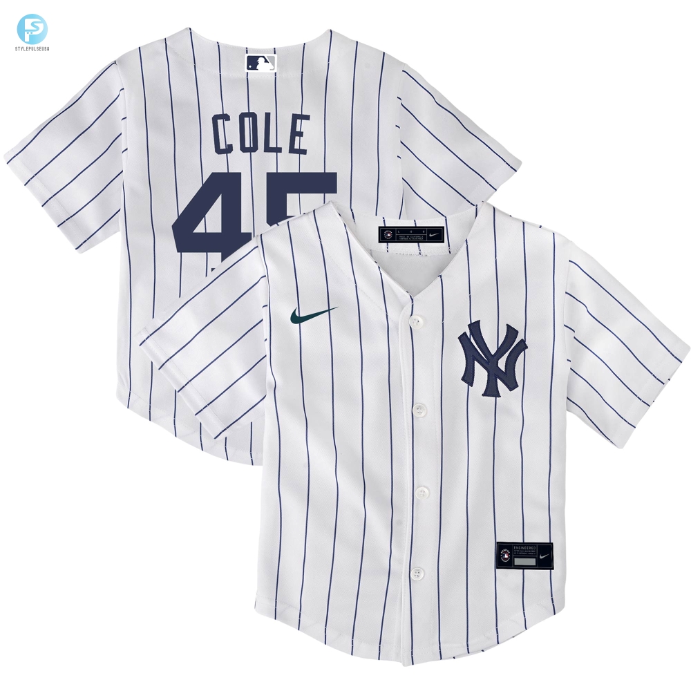 Gerrit Cole New York Yankees Toddler Home Replica Player Jersey  White Mlb 