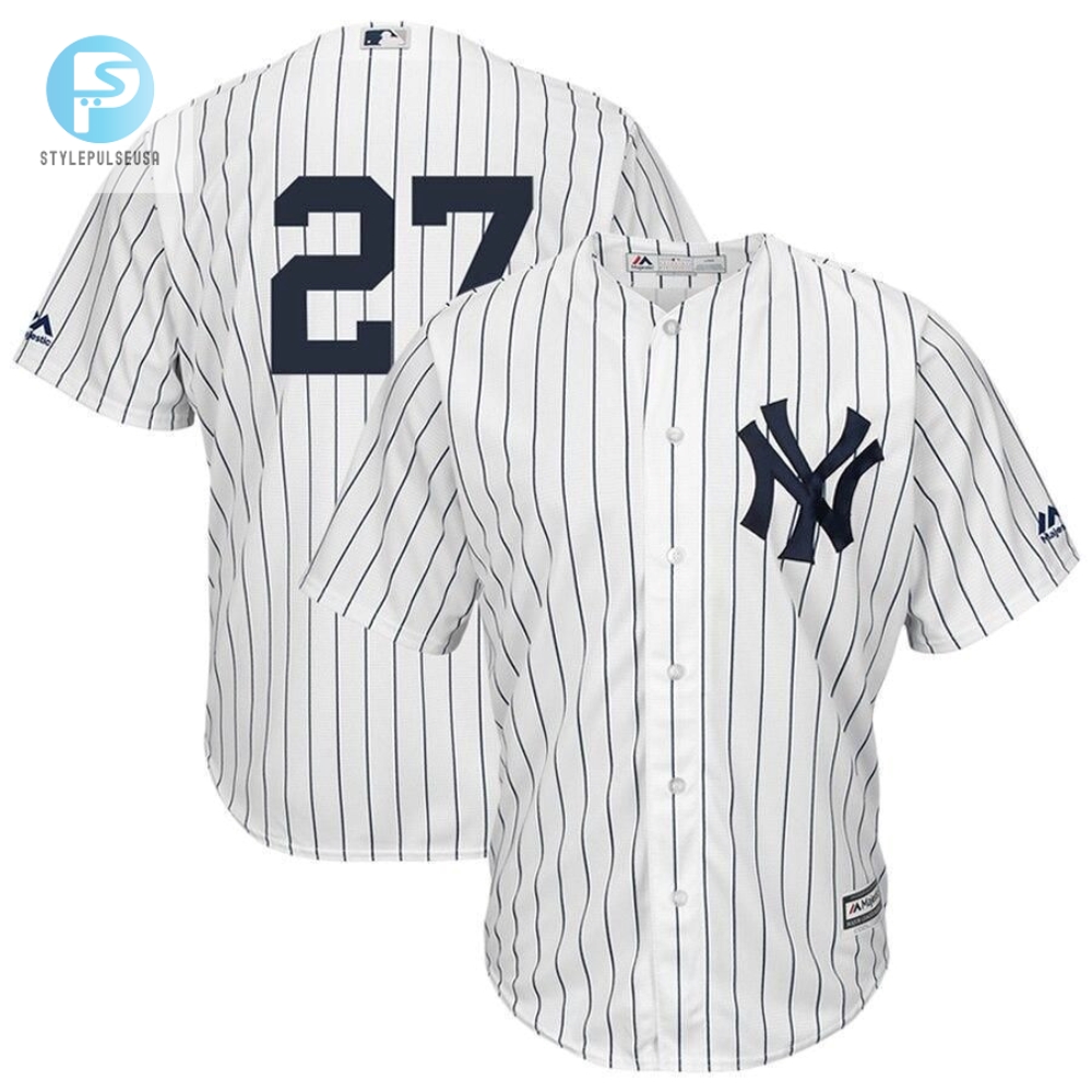 Giancarlo Stanton New York Yankees Cool Base Player Jersey  White 