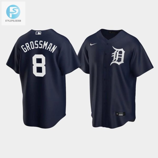 Score Big Laughs In A Navy Tigers Robbie Grossman Jersey stylepulseusa 1 1