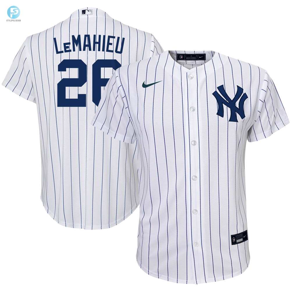 Get Djed Up Yankees Dj Lemahieu Home Jersey  White