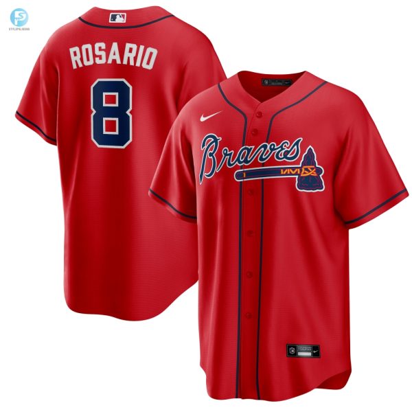 Get Stoked Eddie Rosarios Red Braves Replica Jersey stylepulseusa 1 1