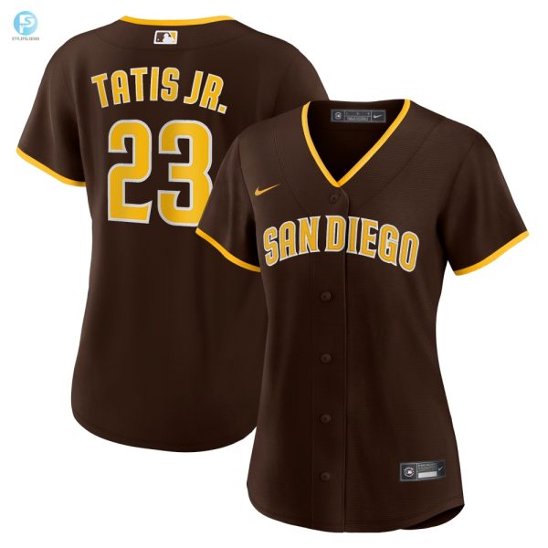 Chic Cheeky Tatis Jr Padres Womens Jersey Go Brown stylepulseusa 1