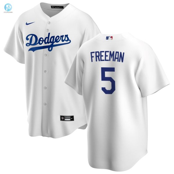 Hit A Homer With Freddie Freemans Funny White Dodgers Jersey stylepulseusa 1