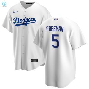 Hit A Homer With Freddie Freemans Funny White Dodgers Jersey stylepulseusa 1 1