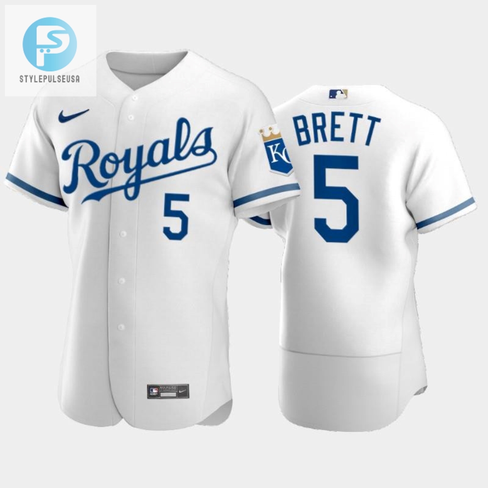 Catch Brett Fever Royals White Jersey  Hilariously Legendary