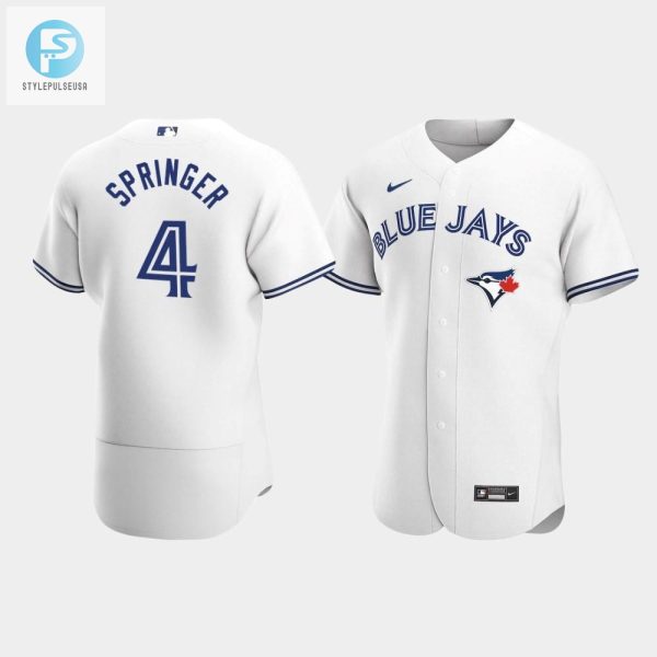 Spring Into Style George Springer Jays White Jersey stylepulseusa 1