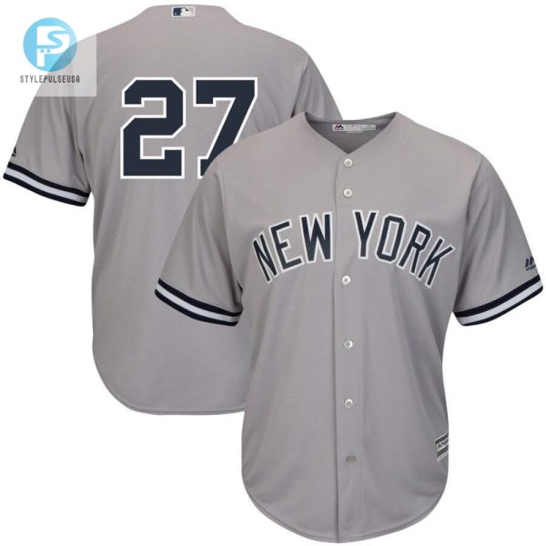 Giancarlo Stanton Yankees Cool Base Jersey Gray Play In Style stylepulseusa 1