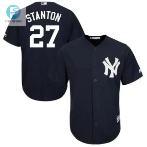 Hit A Fashion Homerun Stanton Yankees Jersey Navy Cool stylepulseusa 1 1