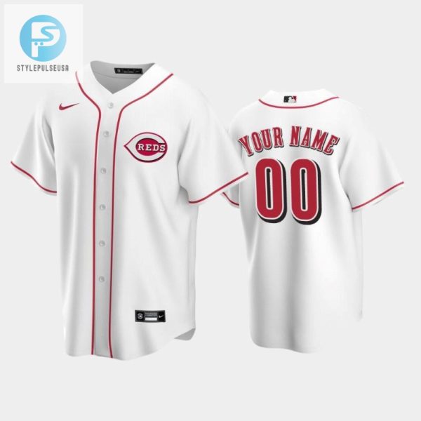 Score Big Laughs Custom White Home Reds 00 Jersey stylepulseusa 1