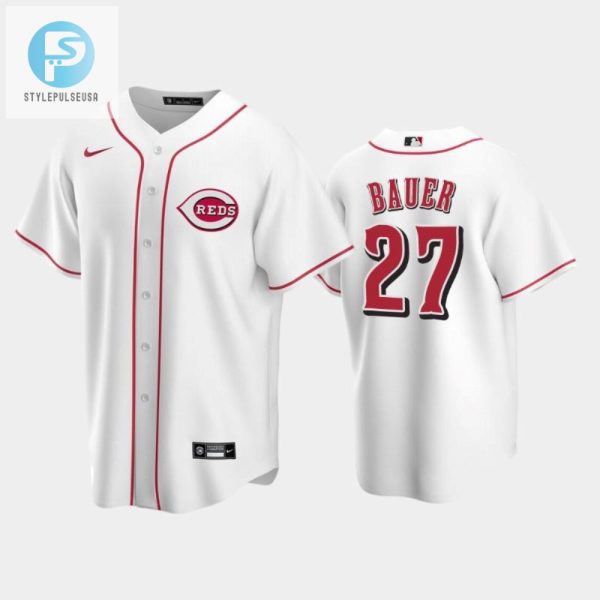 Get Struck Out In Style Home Reds 27 Bauer Jersey stylepulseusa 1