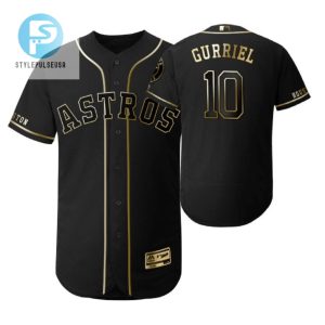 Get Laughs Cheers Astros Gurriel 10 Gold Edition Jersey stylepulseusa 1 1