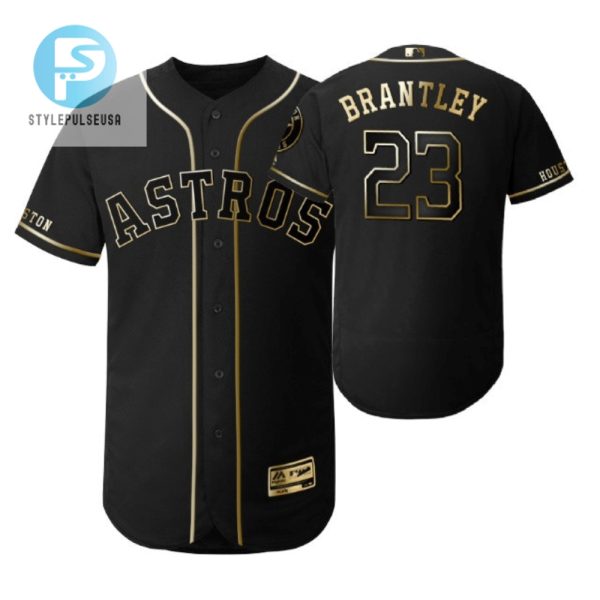 Brantley 23 19 Astros Black Jersey Perfect Gift No Errors stylepulseusa 1