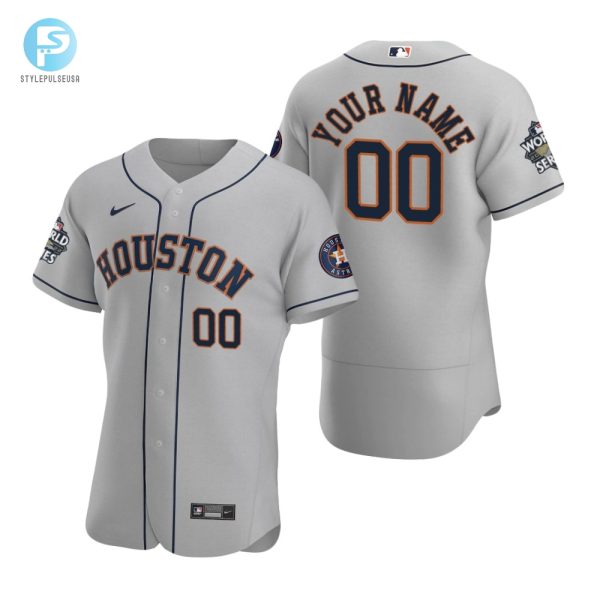 Get Comfy In Champs Gray Astros 00 Jersey 202223 stylepulseusa 1