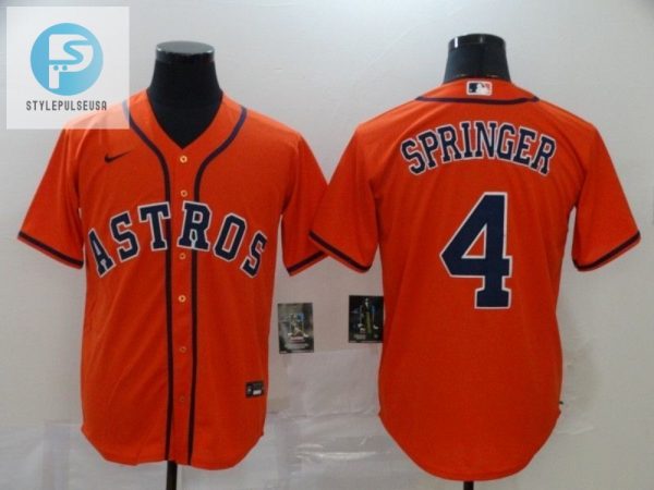 Hit A Homer With A Springer 4 20 Astros Jersey Orange Laughs stylepulseusa 1