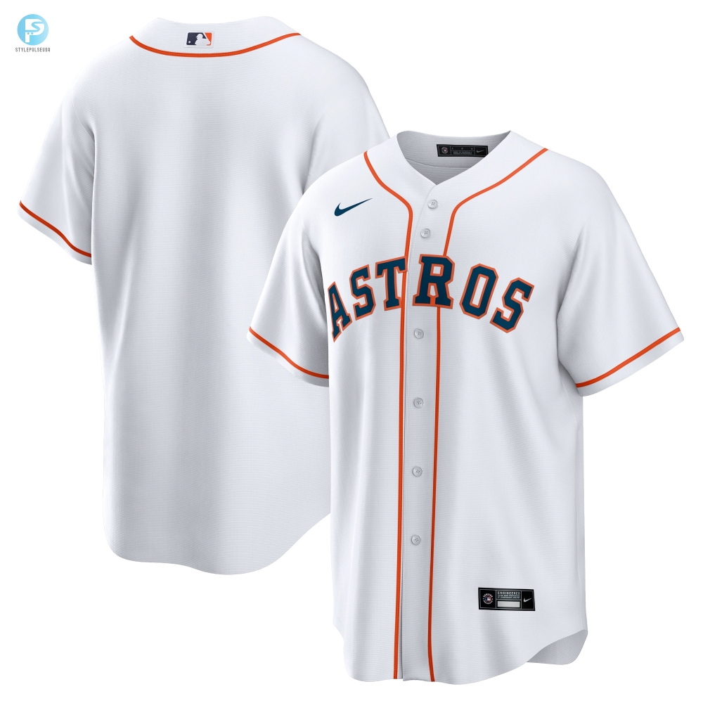 Decked Out  Ready Astros Home Replica Jersey  White