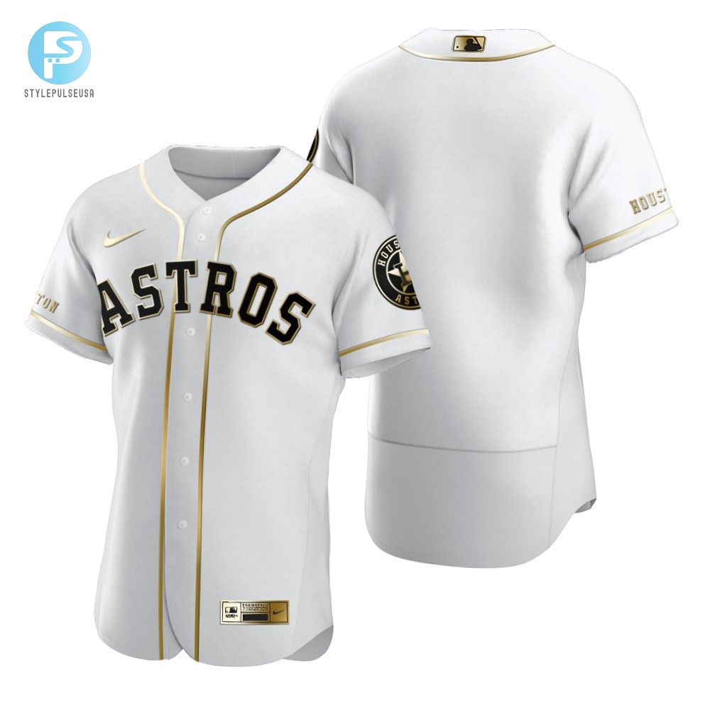 Houston Astros Gold Jersey Bling For Diehard Fans