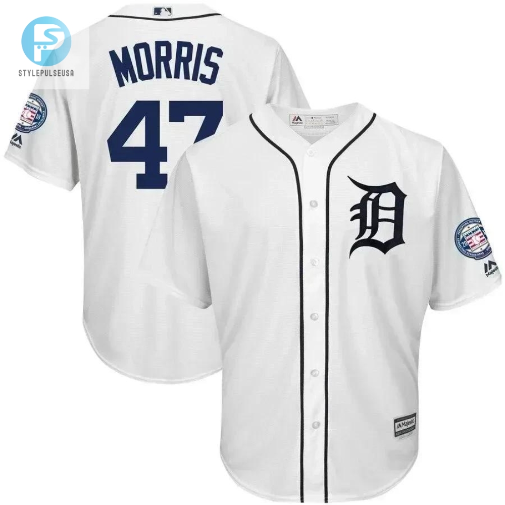 Get Jacked Hof Patch Jersey  Tigers White Cool Base