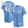 Steal Home In Style Jackie Robinson 42 Blue Jersey stylepulseusa 1