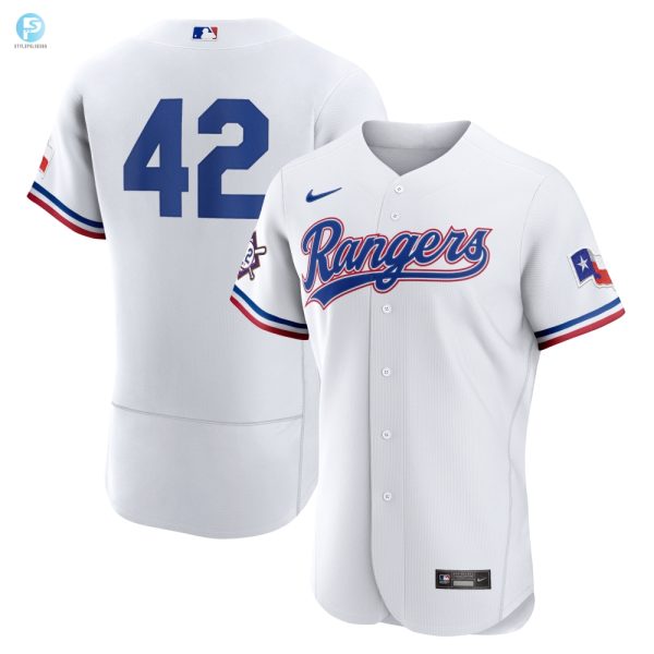 Score Big In Style Jackie Robinson Rangers Jersey White Mlb stylepulseusa 1