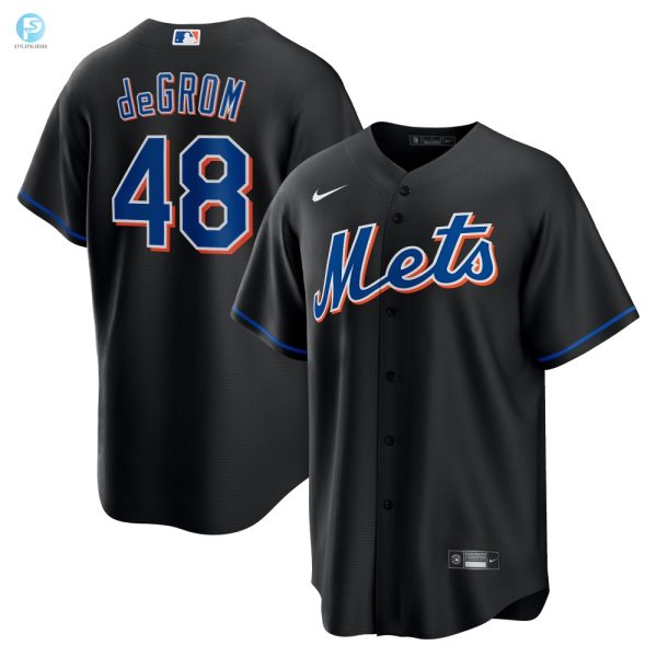 Snag Degroms Black Magic Mets Jersey Game Day Swag stylepulseusa 1