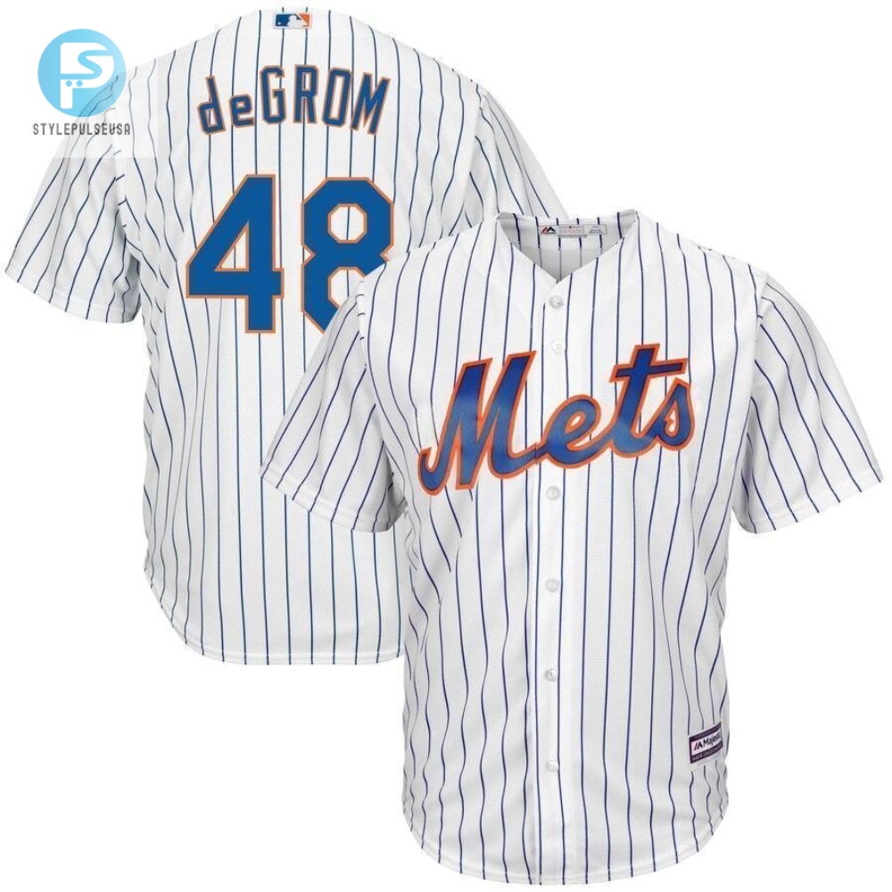 Get Your Degrom On Cool Mets Jersey  White And Winning