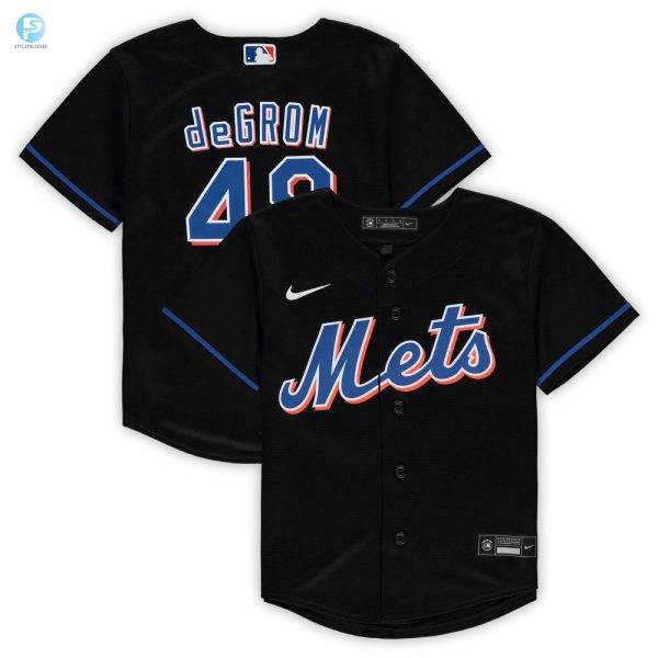 Little Mets Fan Big Style Degrom Kids Jersey Black Mlb stylepulseusa 1 1