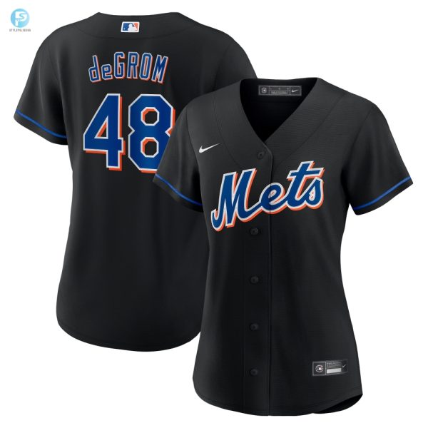 Pitch Perfect Womens 2022 Degrom Mets Jersey Black Mlb stylepulseusa 1