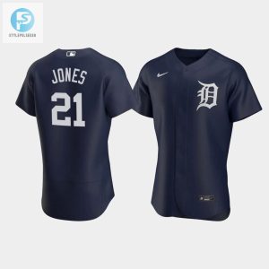 Get Jonesd Rock The Tigers Navy Jersey With Roar stylepulseusa 1 1