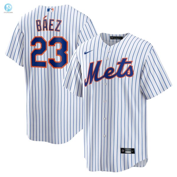 Hit A Home Run In Style With Baezs Mets Jersey White Mlb stylepulseusa 1