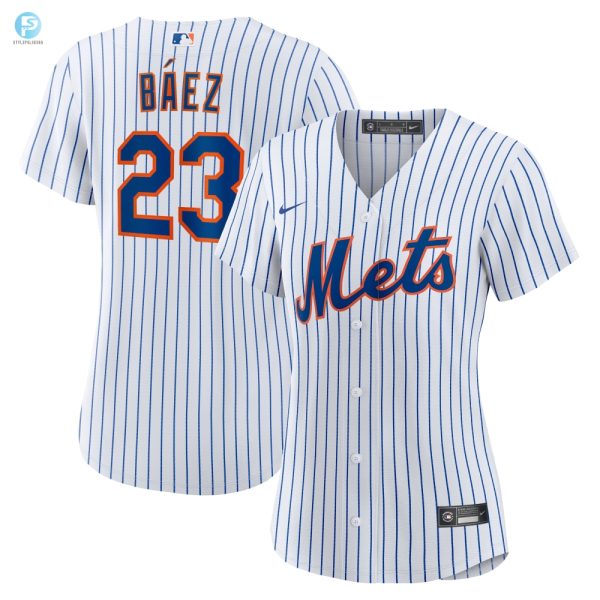 Score Big Womens Javier Baez Mets Jersey Home Run Chic stylepulseusa 1