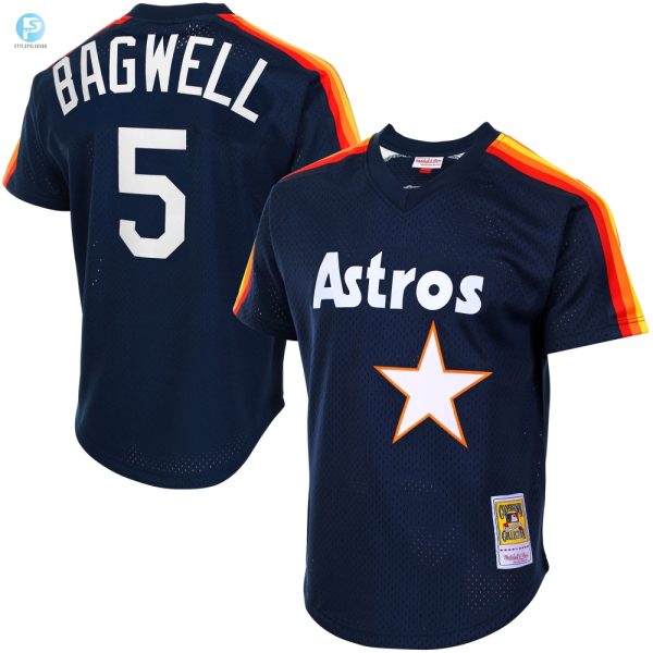 Hit A Homer Bagwell Astros Retro Jersey Navy Mlb Icon stylepulseusa 1 1