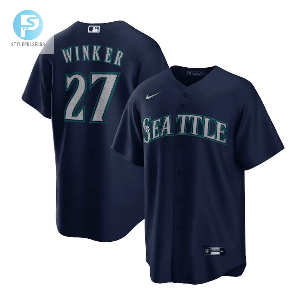 Snag Winker 27 Navy Jersey  Mariners Fans Unite