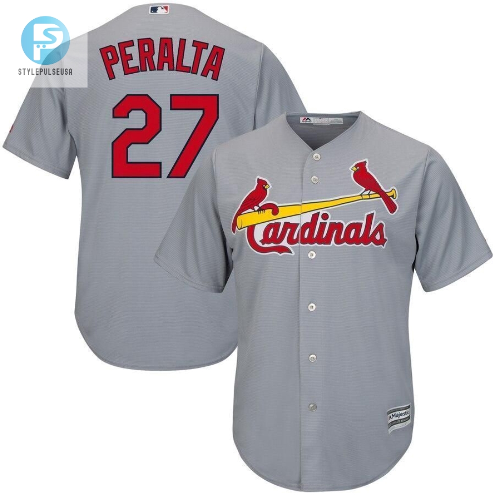 Hit A Homer With Jhonny Peraltas Cool Base Jersey  Gray