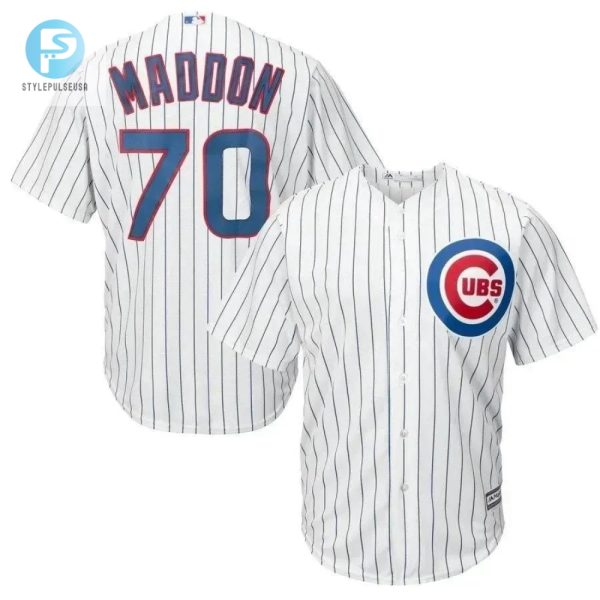 Get Maddon Mad Cubs Jersey White Witty Wear stylepulseusa 1