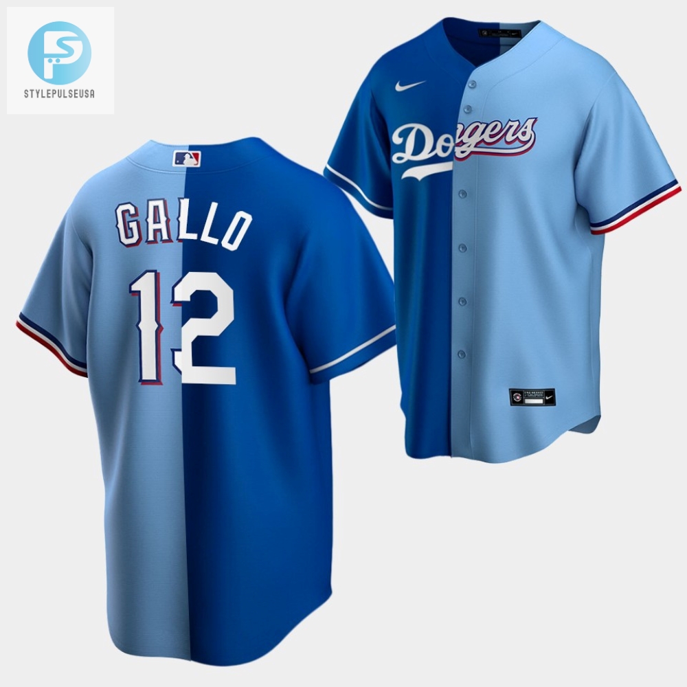 Get Splitting Joey Gallos Epic Dodgers X Rangers Jersey