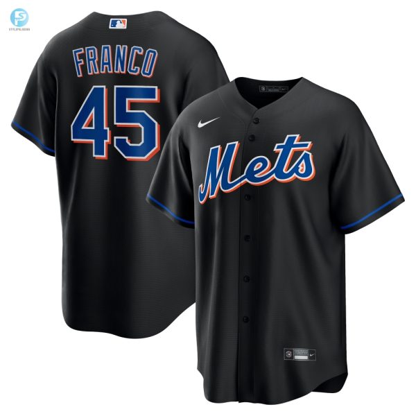 Score In Style Funny Franco Mets Jersey Black Mlb stylepulseusa 1