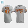 Get Mean In Gray John Means 47 Orioles Road Jersey stylepulseusa 1