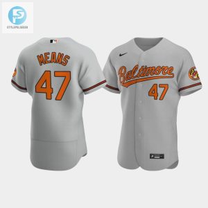 Get Mean In Gray John Means 47 Orioles Road Jersey stylepulseusa 1 1